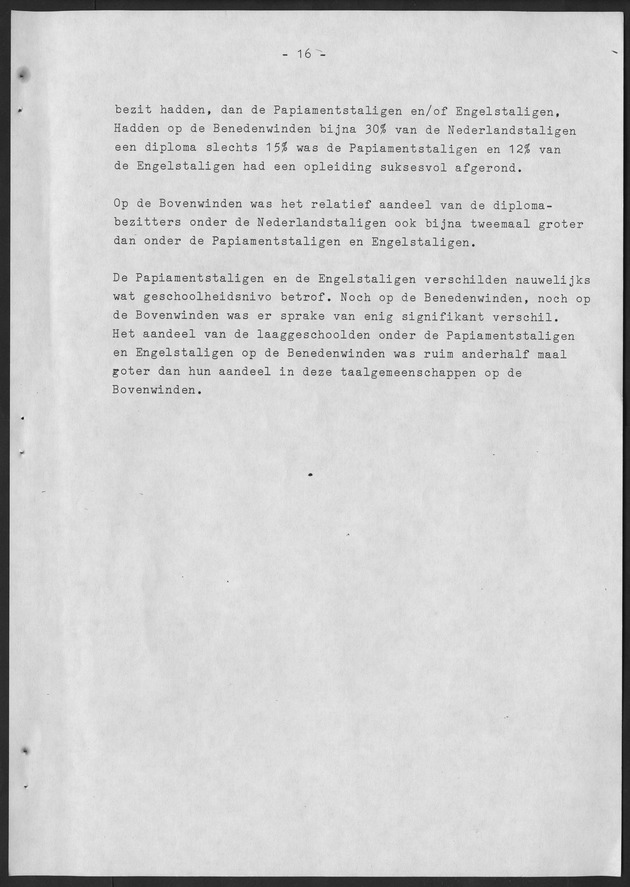 De taalsituatie in de Ned. Antillen Ten tijde van de eerste algemene volks en woningtelling in de Nederlandse Antillen - Page 16