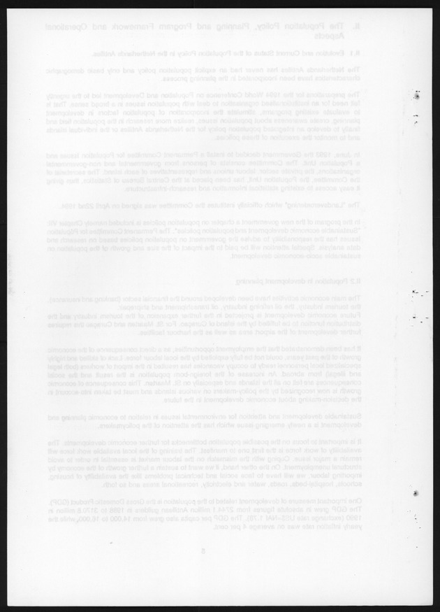 National Report on Population and development Netherlands Antilles - Blank Page