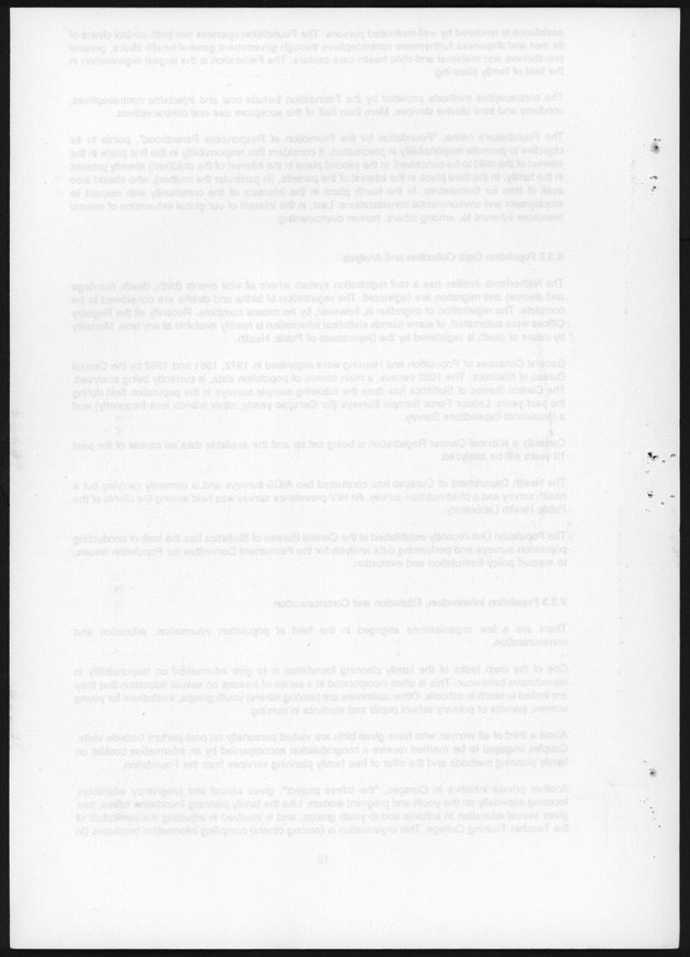 National Report on Population and development Netherlands Antilles - Blank Page
