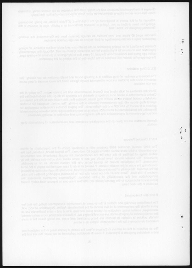 National Report on Population and development Netherlands Antilles - Blank Page