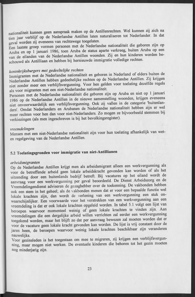 Migratie van en naar de Nederlandse Antillen in Sociaal-economische context - Page 23