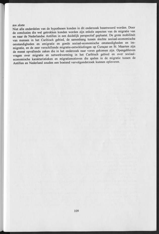 Migratie van en naar de Nederlandse Antillen in Sociaal-economische context - Page 109