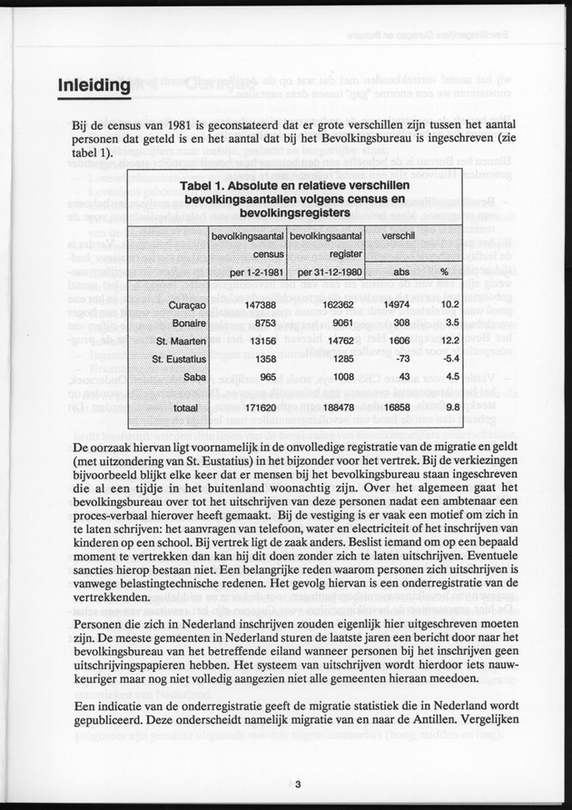 Bevolkingscijfers Curaҫao en Bonaire en vooruitberekeningen - Page 3
