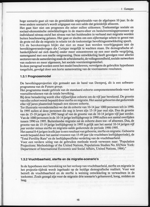 Bevolkingscijfers Curaҫao en Bonaire en vooruitberekeningen - Page 15