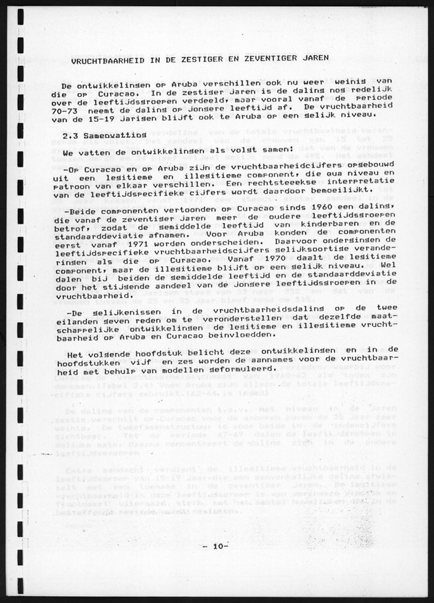De toekomstige bevolkingsontwikkeling op Curacao en Aruba - Page 10