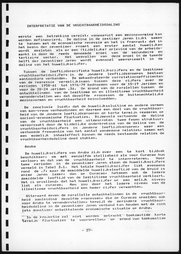 De toekomstige bevolkingsontwikkeling op Curacao en Aruba - Page 27