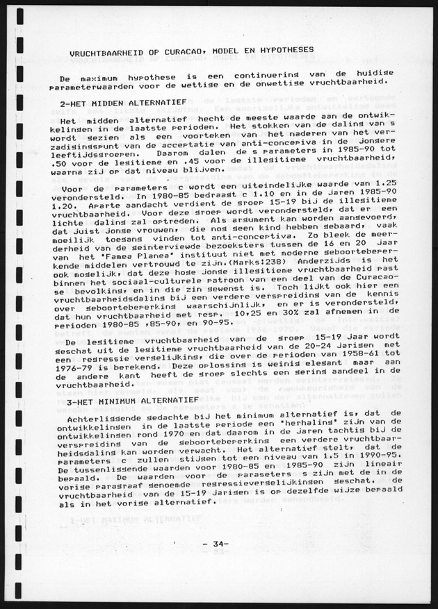 De toekomstige bevolkingsontwikkeling op Curacao en Aruba - Page 34