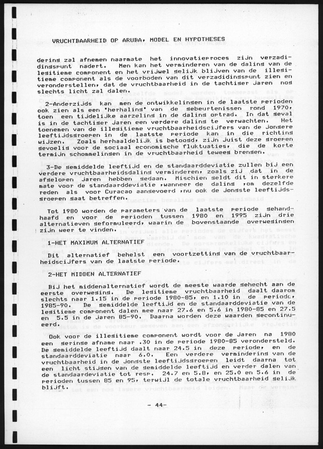 De toekomstige bevolkingsontwikkeling op Curacao en Aruba - Page 44
