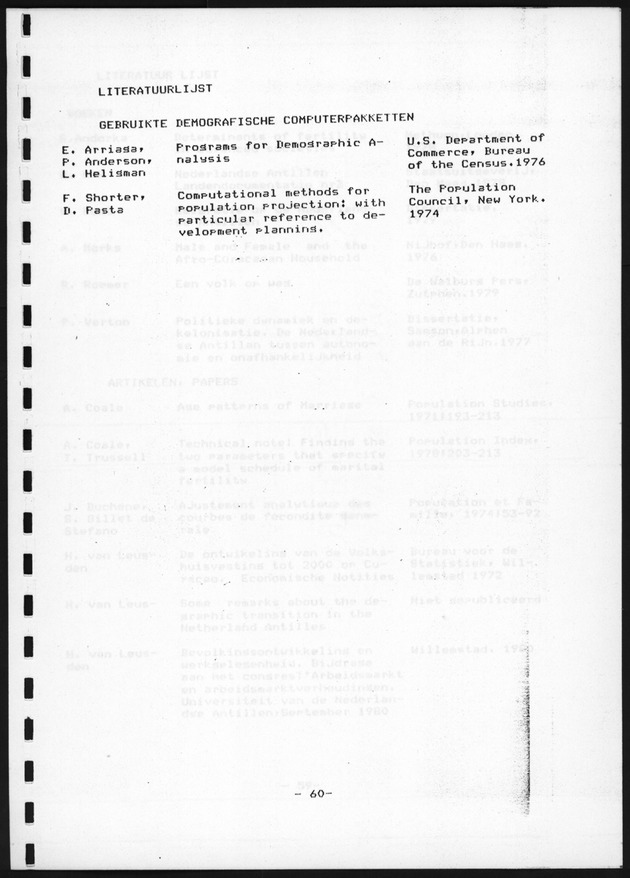 De toekomstige bevolkingsontwikkeling op Curacao en Aruba - Page 60
