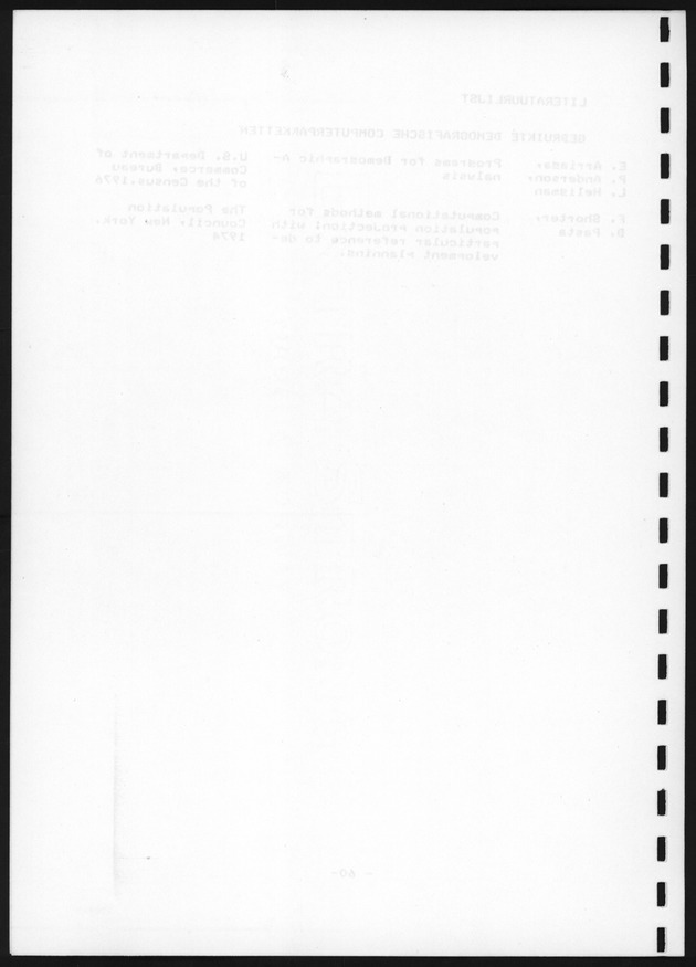 De toekomstige bevolkingsontwikkeling op Curacao en Aruba - Blank Page