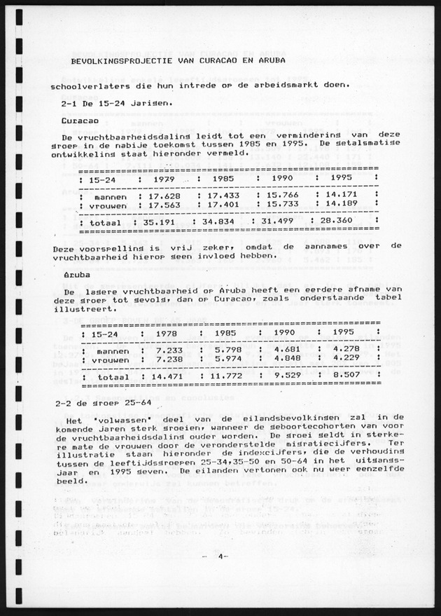 De toekomstige bevolkingsontwikkeling op Curacao en Aruba - Page 4