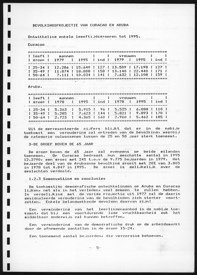 De toekomstige bevolkingsontwikkeling op Curacao en Aruba - Page 5