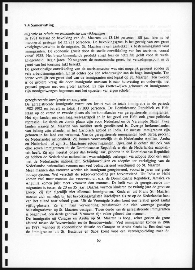 Migratie van en naar de Nederlandse Antillen in Sociaal-economische context - Page 63