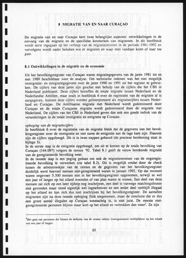 Migratie van en naar de Nederlandse Antillen in Sociaal-economische context - Page 65