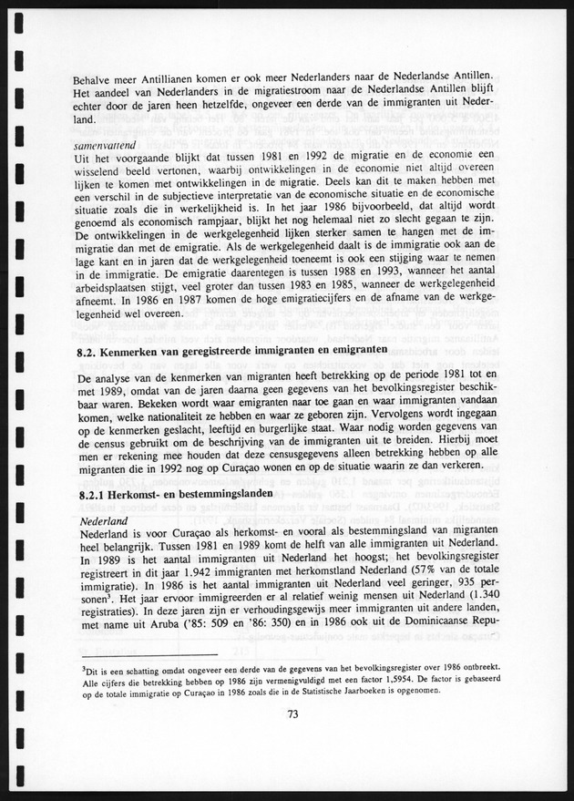 Migratie van en naar de Nederlandse Antillen in Sociaal-economische context - Page 73