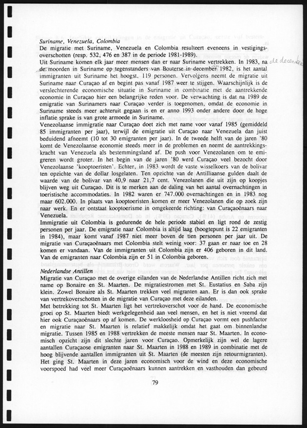 Migratie van en naar de Nederlandse Antillen in Sociaal-economische context - Page 79