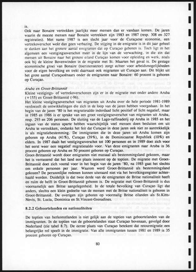 Migratie van en naar de Nederlandse Antillen in Sociaal-economische context - Page 80