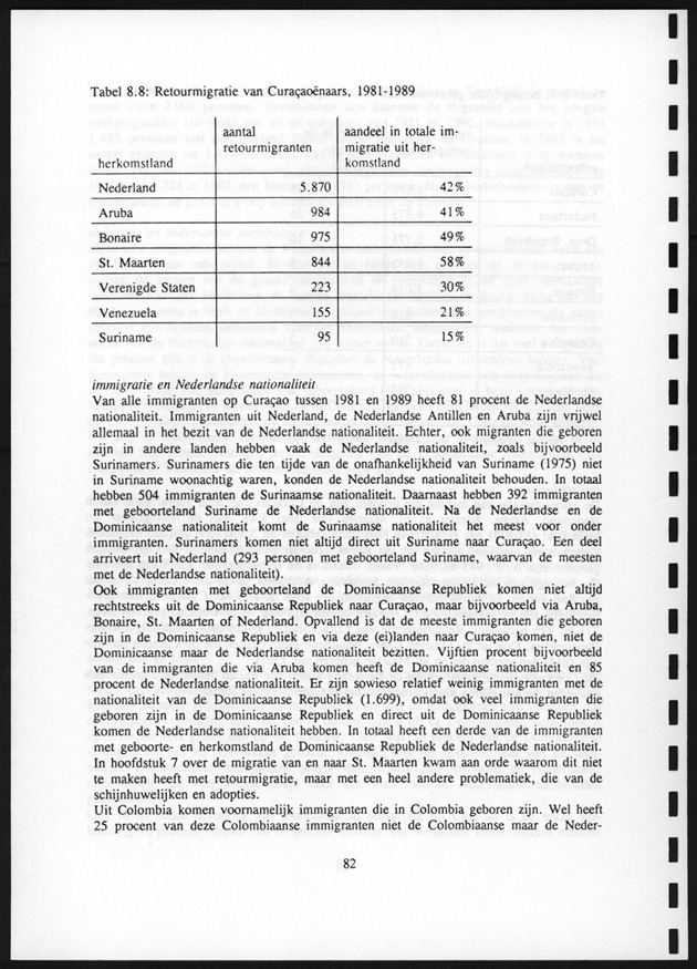 Migratie van en naar de Nederlandse Antillen in Sociaal-economische context - Page 82