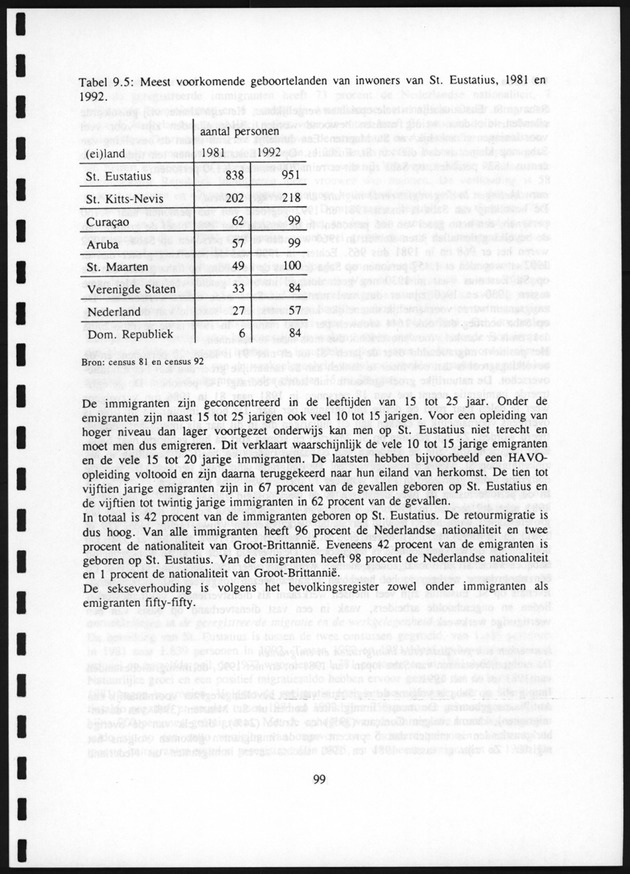 Migratie van en naar de Nederlandse Antillen in Sociaal-economische context - Page 99