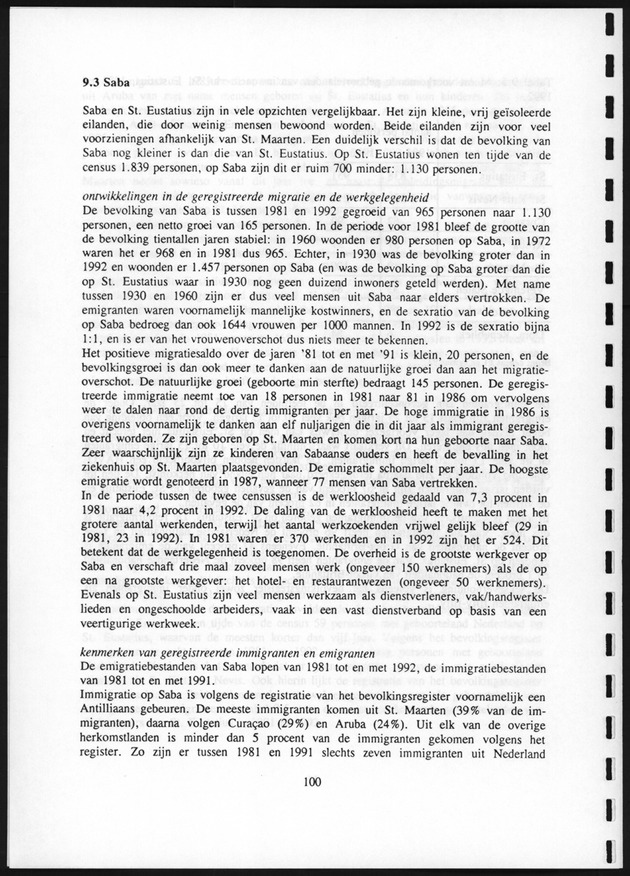 Migratie van en naar de Nederlandse Antillen in Sociaal-economische context - Page 100
