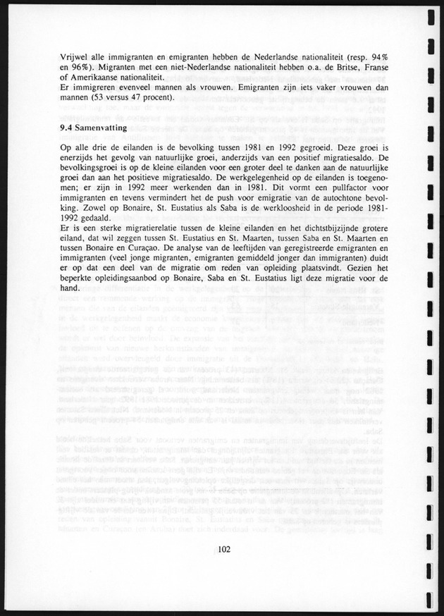 Migratie van en naar de Nederlandse Antillen in Sociaal-economische context - Page 102
