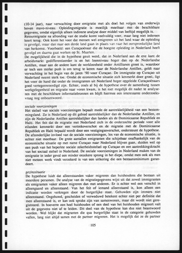 Migratie van en naar de Nederlandse Antillen in Sociaal-economische context - Page 105