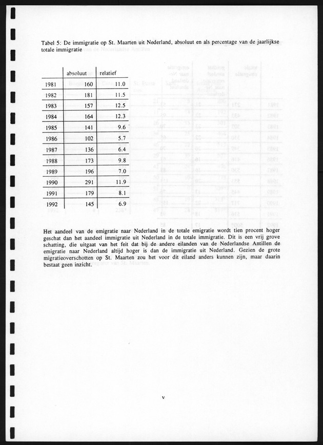 Migratie van en naar de Nederlandse Antillen in Sociaal-economische context - Page v