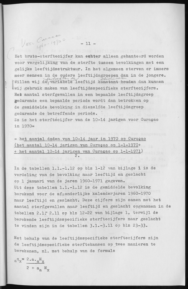 Het verloop van de sterfte op Curaҫao in de periode 1960-1970 - Page 11