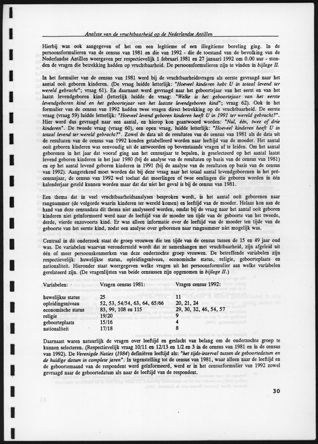 Analyse van de Vruchtbaarheid op de Nederlandse Antillen - Page 30