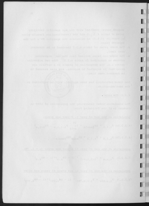 Population Projections for the island of Curacao - Blank Page