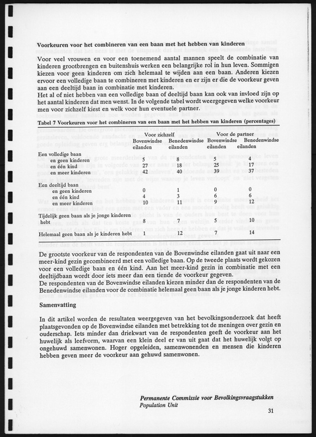 Opvattingen van de bevolking over bevolkingsvraagstukken en bevolkingsvraagstukken en bevolkingsbeleid - Page 31