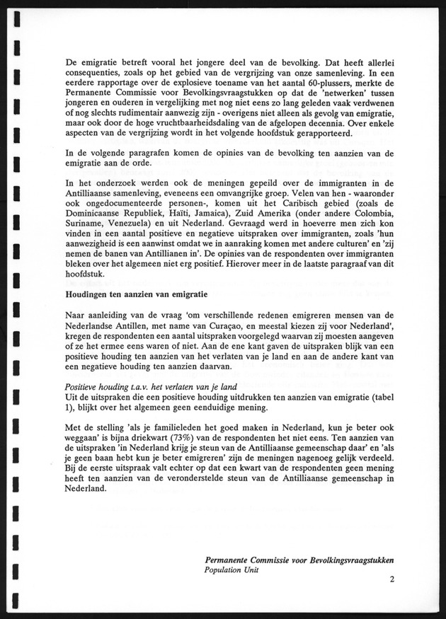 Opvattingen van de bevolking over bevolkingsvraagstukken en bevolkingsvraagstukken en bevolkingsbeleid - Page 2