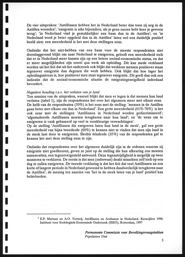 Opvattingen van de bevolking over bevolkingsvraagstukken en bevolkingsvraagstukken en bevolkingsbeleid - Page 3