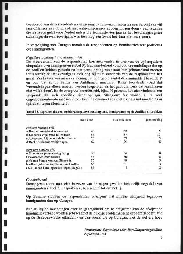 Opvattingen van de bevolking over bevolkingsvraagstukken en bevolkingsvraagstukken en bevolkingsbeleid - Page 6