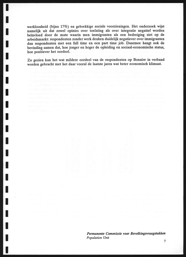 Opvattingen van de bevolking over bevolkingsvraagstukken en bevolkingsvraagstukken en bevolkingsbeleid - Page 7