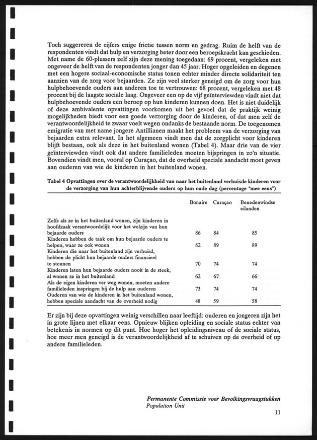 Opvattingen van de bevolking over bevolkingsvraagstukken en bevolkingsvraagstukken en bevolkingsbeleid - Page 11