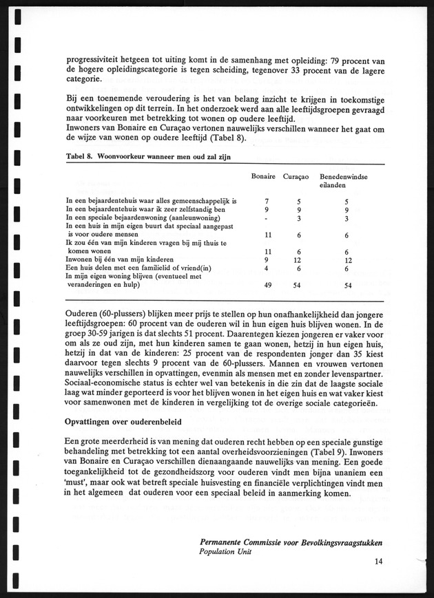 Opvattingen van de bevolking over bevolkingsvraagstukken en bevolkingsvraagstukken en bevolkingsbeleid - Page 14