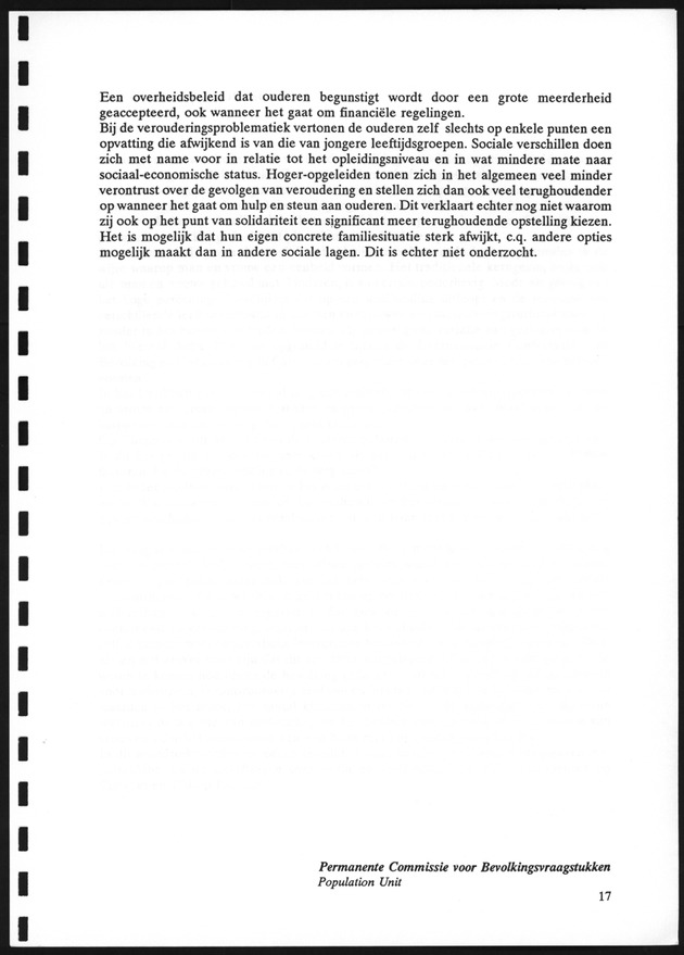 Opvattingen van de bevolking over bevolkingsvraagstukken en bevolkingsvraagstukken en bevolkingsbeleid - Page 17