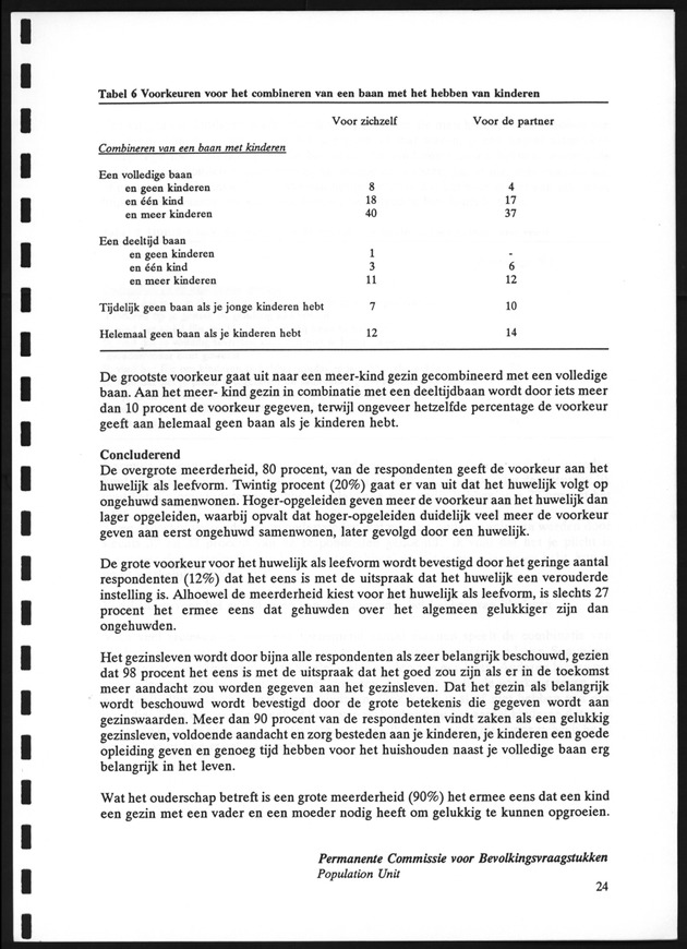 Opvattingen van de bevolking over bevolkingsvraagstukken en bevolkingsvraagstukken en bevolkingsbeleid - Page 24