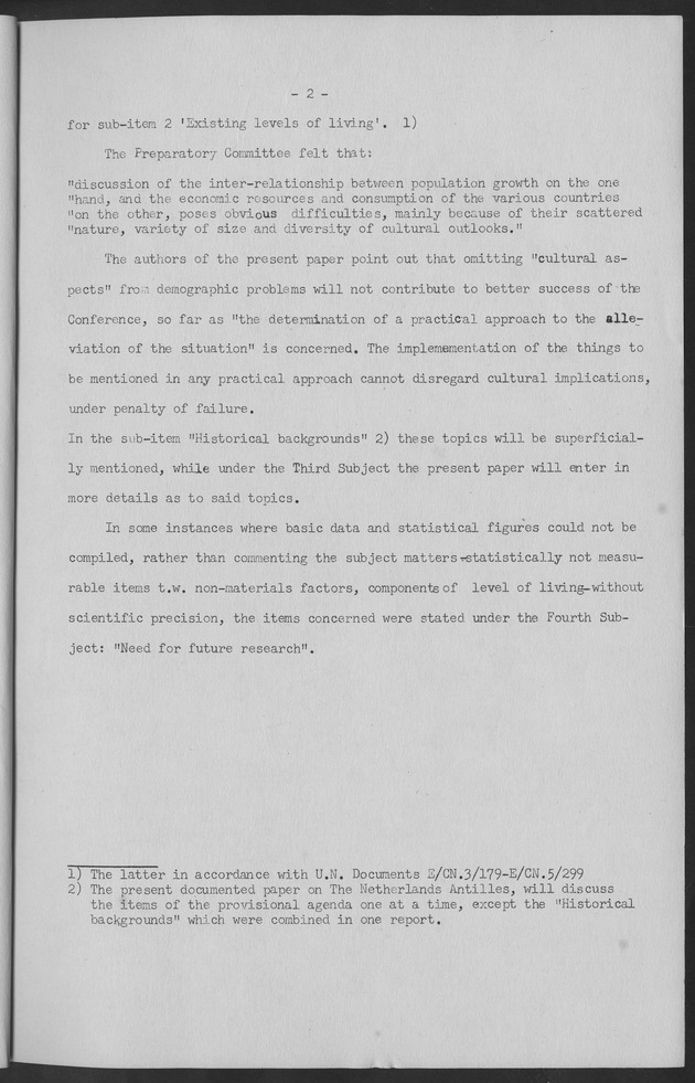 Documented Paper on the Netherlands Antilles for the conference on dempgraphic problems of the area served by The caribbean commission - Page 2