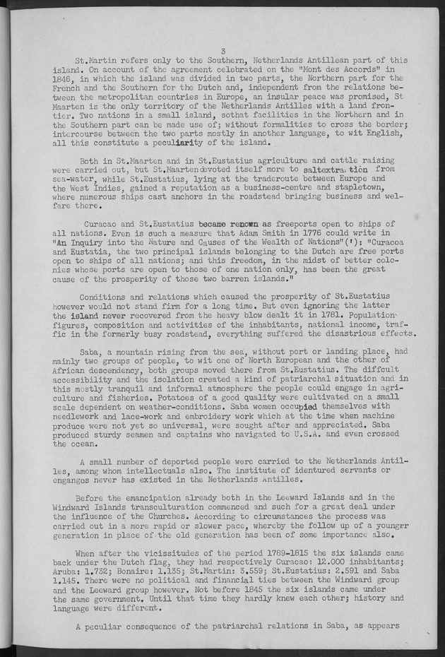 Documented Paper on the Netherlands Antilles for the conference on dempgraphic problems of the area served by The caribbean commission - Page 3
