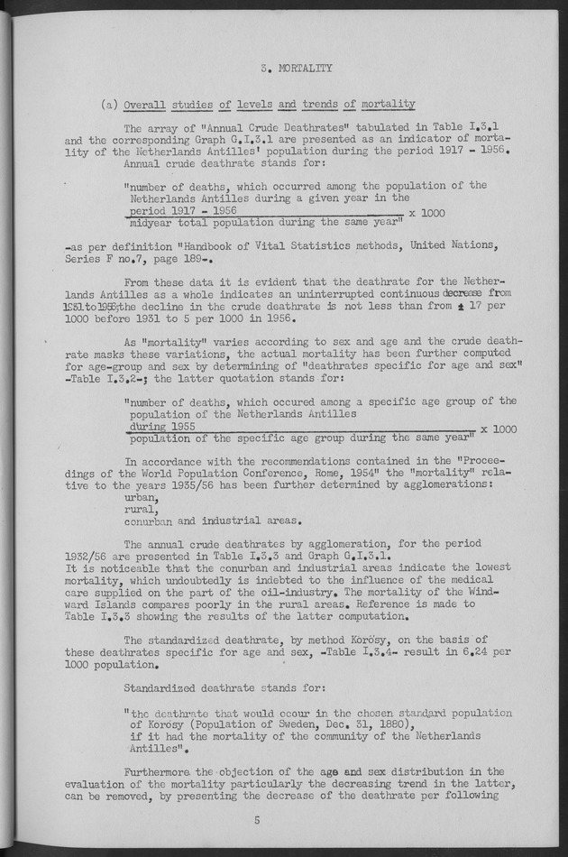 Documented Paper on the Netherlands Antilles for the conference on dempgraphic problems of the area served by The caribbean commission - Page 5