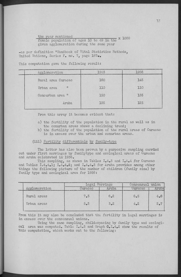 Documented Paper on the Netherlands Antilles for the conference on dempgraphic problems of the area served by The caribbean commission - Page 13