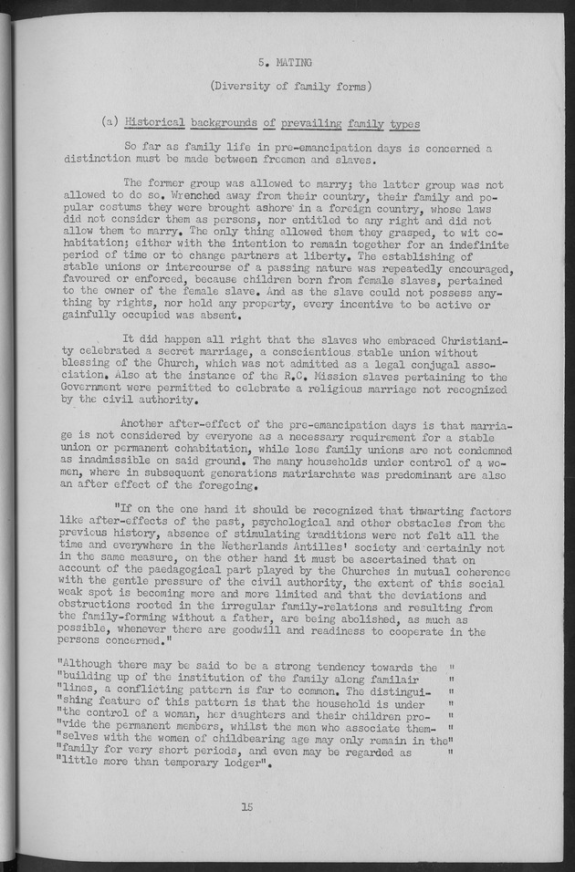 Documented Paper on the Netherlands Antilles for the conference on dempgraphic problems of the area served by The caribbean commission - Page 15