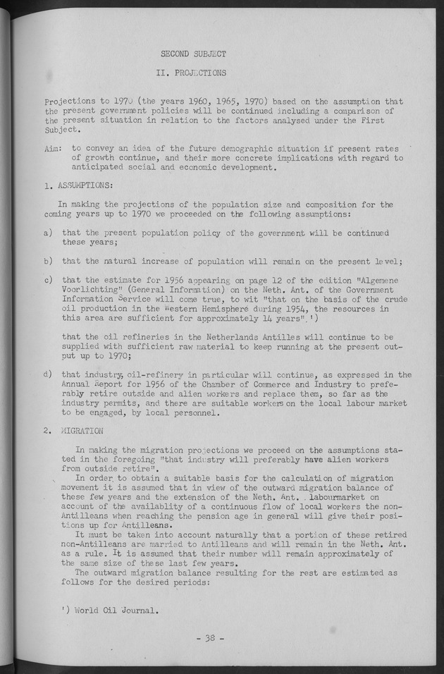 Documented Paper on the Netherlands Antilles for the conference on dempgraphic problems of the area served by The caribbean commission - Page 38