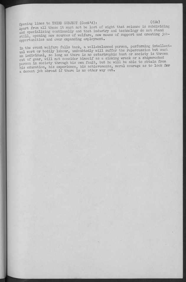 Documented Paper on the Netherlands Antilles for the conference on dempgraphic problems of the area served by The caribbean commission - Page 43b