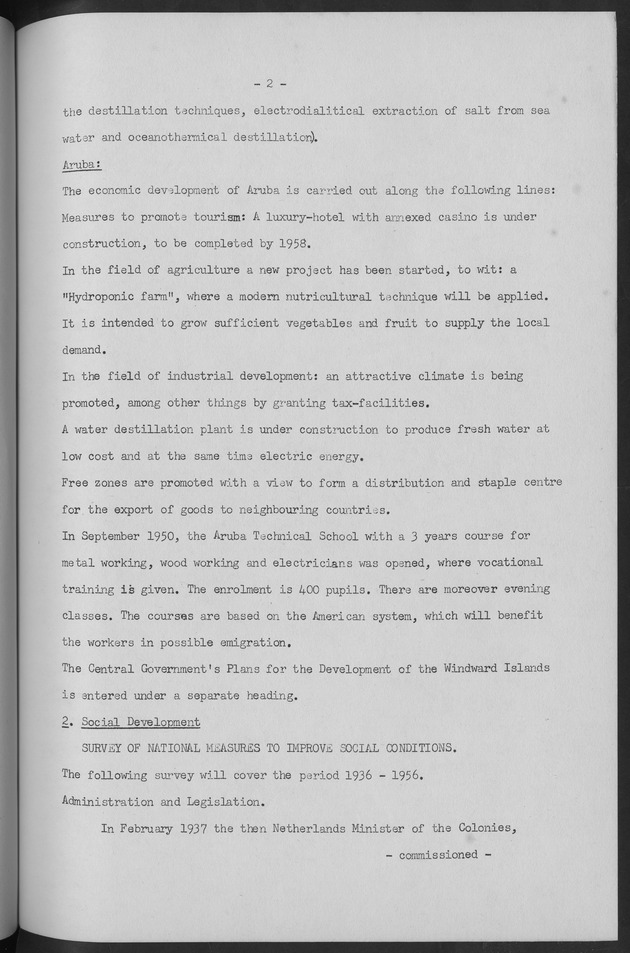 Documented Paper on the Netherlands Antilles for the conference on dempgraphic problems of the area served by The caribbean commission - Page 2