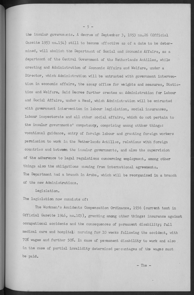 Documented Paper on the Netherlands Antilles for the conference on dempgraphic problems of the area served by The caribbean commission - Page 5