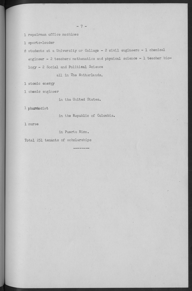 Documented Paper on the Netherlands Antilles for the conference on dempgraphic problems of the area served by The caribbean commission - Page 7