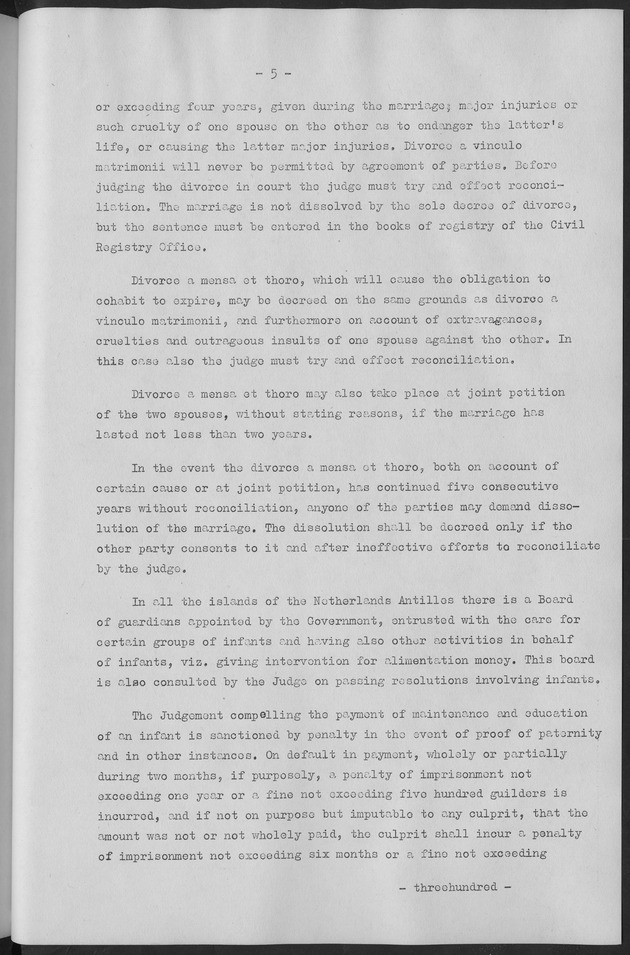 Documented Paper on the Netherlands Antilles for the conference on dempgraphic problems of the area served by The caribbean commission - Page 5